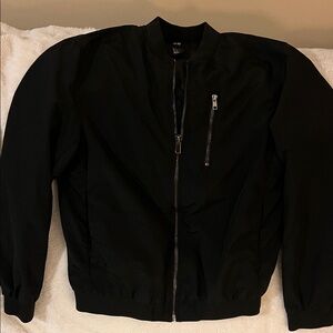 H&M Men's Black Bomber Jacket Small